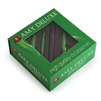 Шланг силиконовый AMY DELUXE зелёный (металлический разборный мундштук)