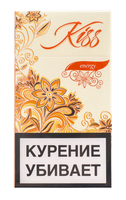 Сигареты KISS Energy Super Slims Смола 5 мг/сиг, Никотин 0,5 мг/сиг, СО 5 мг/сиг.