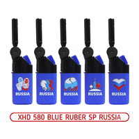 Зажигалка пьезо LUXLITE XHG 580 BLUE RUBER SP RUSSIA
