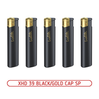 Зажигалки пьезо XHD 39-1 BLACK/GOLD CAP SP