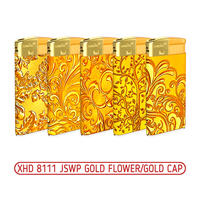 Зажигалки пьезо XHD 8111 JSWP GOLD FLOWER/GOLD CAP