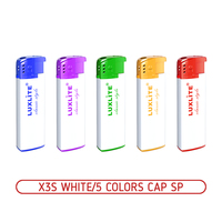 Зажигалки пьезо X3S WHITE/5 COLORS CAP SP