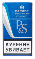 Сигареты PARKER Compact Blue Смола 6 мг/сиг, Никотин 0,5 мг/сиг, СО 6 мг/сиг.