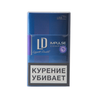 Сигареты LD Club Compact IMPULSE Select Смола 6 мг/сиг, Никотин 0,5 мг/сиг, СО 5 мг/сиг.