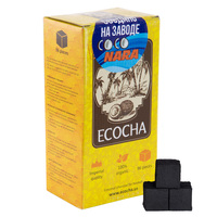Уголь кокосовый ECOCHA Small 1 кг 96 брикетов