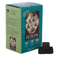 Уголь кокосовый ECOCHA Flat 1 кг 108 брикетов