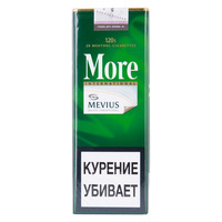 Сигареты MORE ментол  м/у 120 s international Смола 9 мг/сиг, Никотин 0,8 мг/сиг, СО 10 мг/сиг.