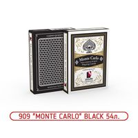 Карты игральные MONTE CARLO 909 Black 54 шт