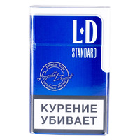 Сигареты LD Standard Blue  Смола 6 мг/сиг, Никотин 0,4 мг/сиг, СО 8 мг/сиг.
