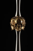 Кальян MAKLAUD Transform Skull V1 Gold №4 из нержавеющей стали (Шахта + шланг + блюдце)