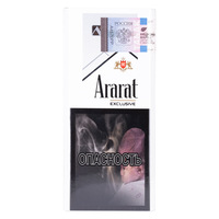 Сигареты ARARAT Exclusive 115s Смола 7 мг/сиг, Никотин 0,6 мг/сиг, СО 6 мг/сиг.