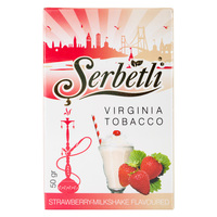 Табак SERBETLI 50 г Strawberry Milkshake Flavoured (Клубнично-Молочный Шейк)