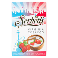 Табак SERBETLI 50 г Strawberry Yoghurt Flavoured (Клубничный Йогурт)