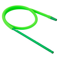Шланг силиконовый МYА 154см зелёный (металлический мундштук)