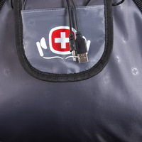 Рюкзак SWISSGEAR 8815 (USB и AUX) чёрно-серый 48 см