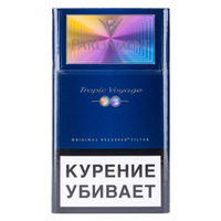 Сигареты PARLIAMENT P-Line Tropic Voyage Смола 4 мг/сиг, Никотин 0,4 мг/сиг, СО 4 мг/сиг.