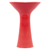 Чаша фарфоровая KM ЛАСТОЧКА красная глазурь (высота10.5 см, диаметр 7.1 см, глубина 1.2 см)