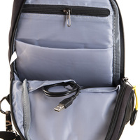 Рюкзак с одной лямкой SKY-BOW 1036 чёрная ткань (18х32х6)