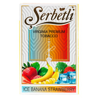 Табак SERBETLI 50 г Ice Banana Strawberry (Ледяные Банан Клубника)