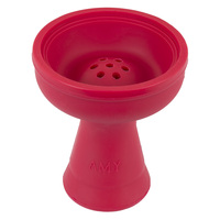 Чаша силиконовая AMY DELUXE под Kaloud (красная) высота 9 см, диаметр 8 см, глубина 1.8 см