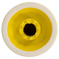 Чаша WTO глазурованная жёлтая (высота 9.1 см, диаметр 5.8 см, глубина 1.3 см)