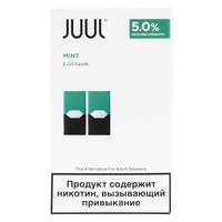2 картриджа для JUUL Mint 0,7мл 5.0мг