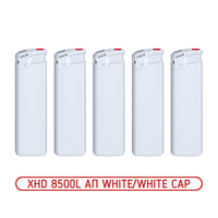 Зажигалка пьезо LUXLITE XHD 8500L АП WHITE//WHITE CAP