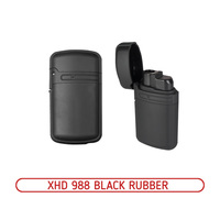 Зажигалка турбо LUXLITE XHD 988 BLACK RUBBER