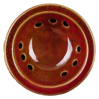 Чаша глиняная, глазурованная AMY DELUXE C015 9 отв. высота 8,8 см, диаметр 6,9 см, глубина 2,4 см