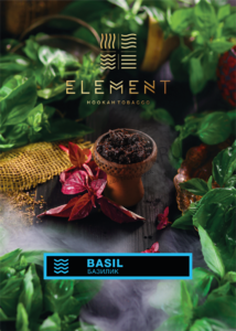 Купить Табак ELEMENT 100 г Вода Basil (Базилик)