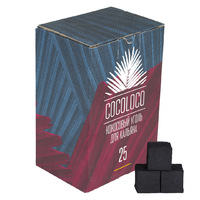 Уголь кокосовый COCOLOCO Big 1 кг 25 мм 72 брикета