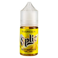 Жидкость MAXWELLS SALT Split (банан, кокос) 30 мл 12 мг