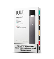 Набор для начинающих JUUL графитовый (8W, 200mAh) с картриджами