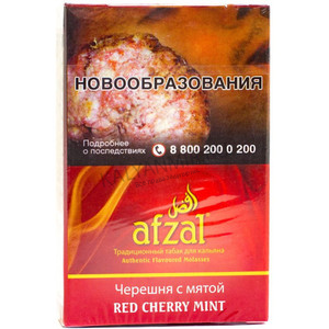 Купить Табак AFZAL 40 г Red Cherry Mint (Легендарная черешня в сочетании с освежающей мятой)