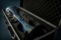 Кальян AMY DELUXE AMIR'S 1201 PRESTIGE 80 см blue- tr Click (Полный комплект) в кейсе