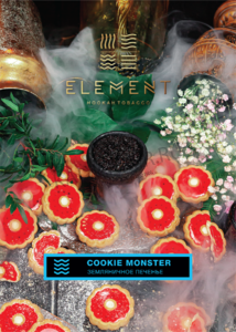 Купить Табак ELEMENT 40 г Вода Cookie Monster (Земляничное Печенье)