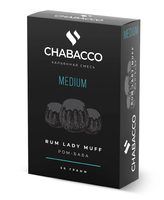 Бестабачная смесь CHABACCO 50 г Medium Rum Lady Muff (Ром Баба)