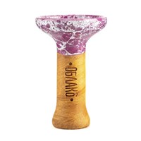 Чаша для кальяна ОБЛАКО Phunnel M Glaze Мрамор Фиолетово-Белый