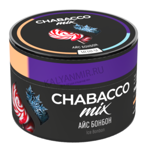 Купить Бестабачная смесь CHABACCO MIX 50 г Medium Ice Bonbon (Айс Бонбон)