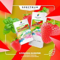 Табак SPECTRUM CL 40 г Basil Strawberry (Клубника Базилик) 6